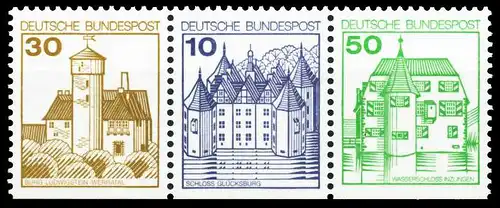 BRD ZUSAMMENDRUCK Nr W68I postfrisch 3ER STR 5F3512