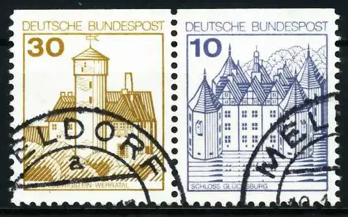 BRD ZUSAMMENDRUCK Nr W61I gestempelt WAAGR PAAR 5F3482