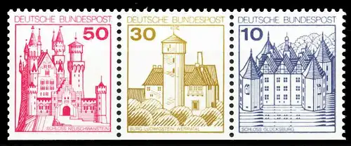 BRD ZUSAMMENDRUCK Nr W60 postfrisch 3ER STR 5F345A