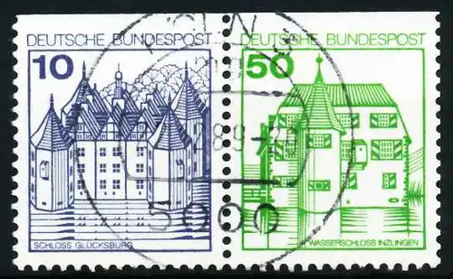 BRD ZUSAMMENDRUCK Nr W69I zentrisch gestempelt WAAGR PAAR 5F3572
