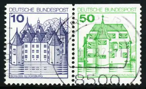 BRD ZUSAMMENDRUCK Nr W69I gestempelt WAAGR PAAR 5F355A