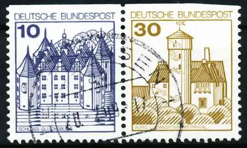 BRD ZUSAMMENDRUCK Nr W63I gestempelt WAAGR PAAR 5F34E6