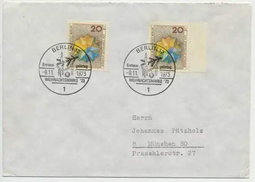 BERLIN 1973 Nr 463 BRIEF MEF 5C7F52