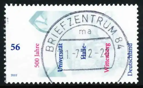BRD 2002 Nr 2254 zentrisch gestempelt 64D142