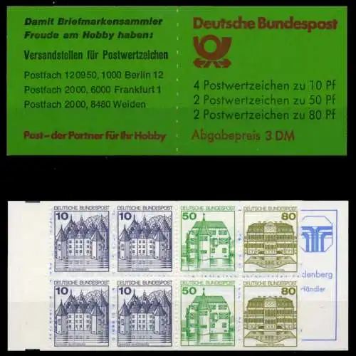 BRD MARKENHEFTCHEN Nr MH 24a postfrisch SA139B6