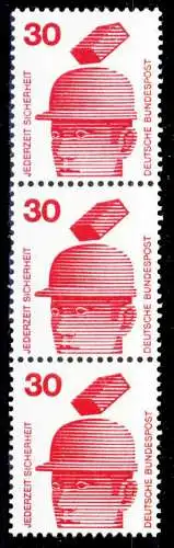 BRD DS UNFALLV Nr 698ARa postfrisch 3ER STR 27C62E