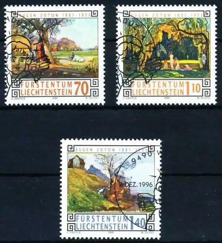 LIECHTENSTEIN 1996 Nr 1138-1140 gestempelt SA1925E