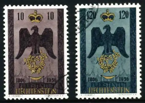 LIECHTENSTEIN 1956 Nr 346-347 gestempelt 60D9EA