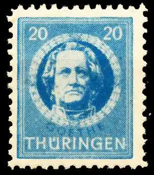 SBZ THÜRINGEN Nr 98AYz1 postfrisch 6705FA