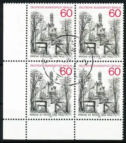 BERLIN 1982 Nr 686 zentrisch gestempelt VIERERBLOCK ECKE-ULI 622DB2