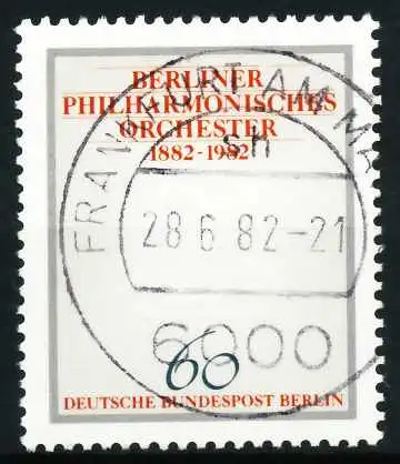 BERLIN 1982 Nr 666 zentrisch gestempelt 622BAA