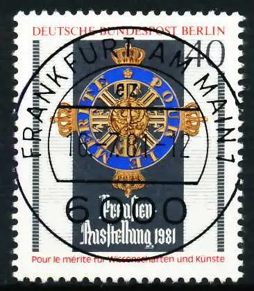 BERLIN 1981 Nr 648 zentrisch gestempelt 62126E