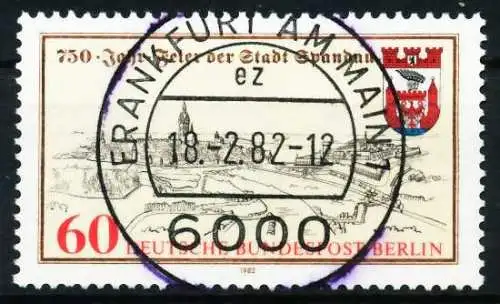 BERLIN 1982 Nr 659 zentrisch gestempelt 62131A