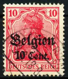 BES 1WK LP BELGIEN Nr 14cII gestempelt 629C4A