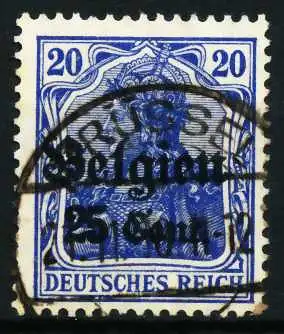 BES 1WK LP BELGIEN Nr 18a gestempelt 629D02