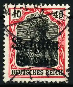 BES 1WK LP BELGIEN Nr 20bII zentrisch gestempelt 629DAE