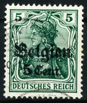 BES. 1WK LANDESPOST BELGIEN Nr 12 gestempelt 629C0E