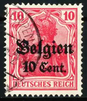 BES 1WK LP BELGIEN Nr 14cII gestempelt 629C56