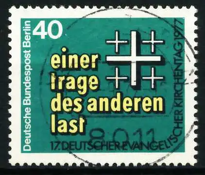 BERLIN 1977 Nr 548 zentrisch gestempelt 61E842