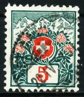 SCHWEIZ PORTO Nr 31a zentrisch gestempelt 63695A