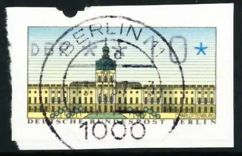 BERLIN ATM 1987 Nr 1-010 zentrisch gestempelt Briefst³ck 636ABA