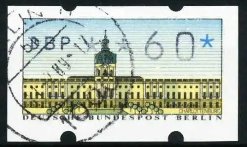 BERLIN ATM 1987 Nr 1-060 zentrisch gestempelt 636B22