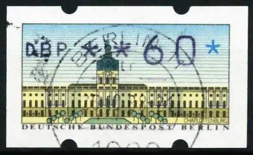 BERLIN ATM 1987 Nr 1-060 zentrisch gestempelt 636B36