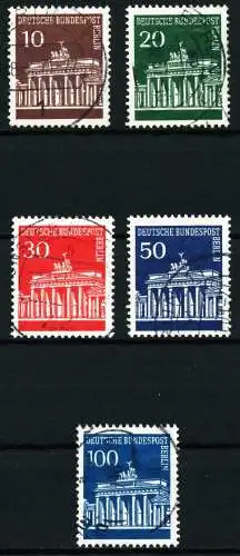 BERLIN DS BRAND. TOR Nr 286-290 gestempelt 63701A