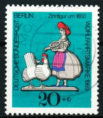 BERLIN 1969 Nr 351 zentrisch gestempelt 639A9A