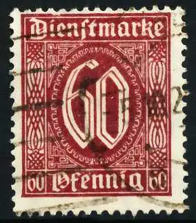 DEUTSCHES-REICH DIENST Nr 66a zentrisch gestempelt 63FAEA