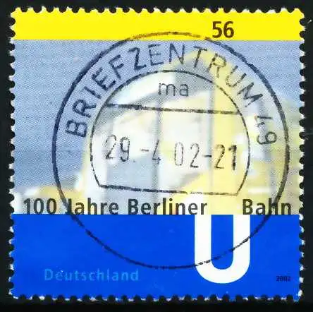 BRD 2002 Nr 2242 zentrisch gestempelt 648D56