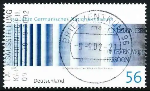 BRD 2002 Nr 2269 zentrisch gestempelt 64D056