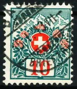 SCHWEIZ PORTO Nr 32a zentrisch gestempelt 6369A2