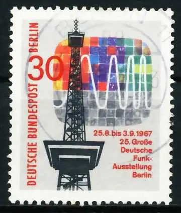 BERLIN 1967 Nr 309 zentrisch gestempelt 63985E