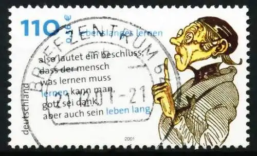 BRD 2001 Nr 2209 zentrisch gestempelt 648A8E