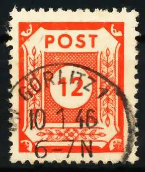 SBZ OSTSACHSEN Nr 60a zentrisch gestempelt 655F86