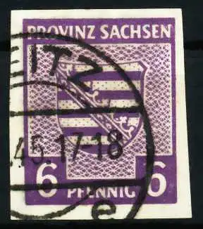 SBZ PROV. SACHSEN Nr 69Xa gestempelt 65607E