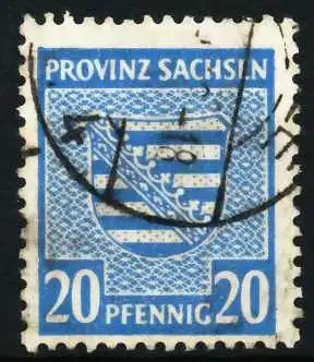 SBZ PROV. SACHSEN Nr 81X gestempelt 6594AA