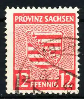 SBZ PROV. SACHSEN Nr 79Ya gestempelt 65957E