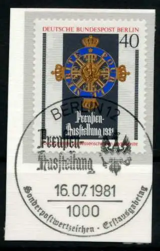 BERLIN 1981 Nr 648 gestempelt Briefst³ck zentrisch 6211CA