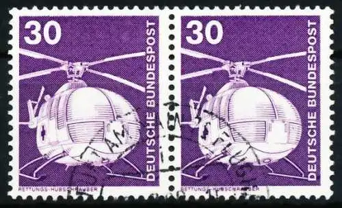 BRD DS INDUSTRIE u. TECHNIK Nr 849 gestempelt WAAGR PAAR 668226