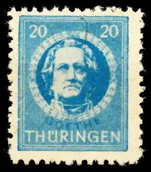 SBZ THÜRINGEN Nr 98AYz1 postfrisch 67064E