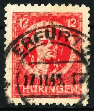 SBZ THÜRINGEN Nr 97AXa x zentrisch gestempelt 6770AA
