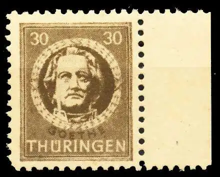 SBZ THÜRINGEN Nr 99AXaw postfrisch SRA 67386A