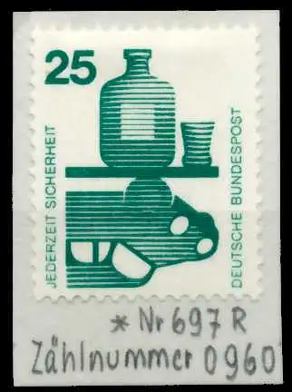 BRD DS UNFALLV Nr 697ARa ungebraucht 67B46A