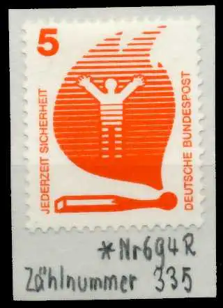 BRD DS UNFALLV Nr 694ARa ungebraucht 67B512