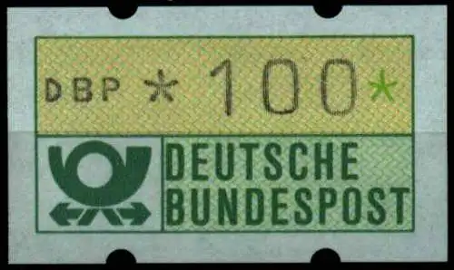 BRD ATM 1981 Nr 1-1-100R postfrisch S4AF8C6