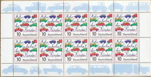BRD BUND BLOCK KLEINBOGEN 1997 Nr 1954 postfrisch KLEIN 49835A