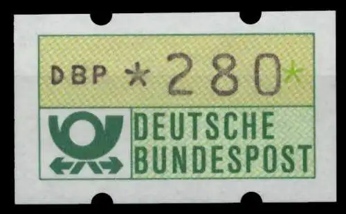 BRD ATM 1981 Nr 1-1-280 postfrisch S7F5346