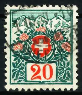 SCHWEIZ PORTO Nr 34a gestempelt 63698A
